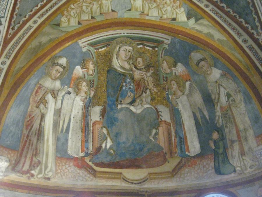 Subiaco - Monastero di San Benedetto - Fresko in der Unterkirche