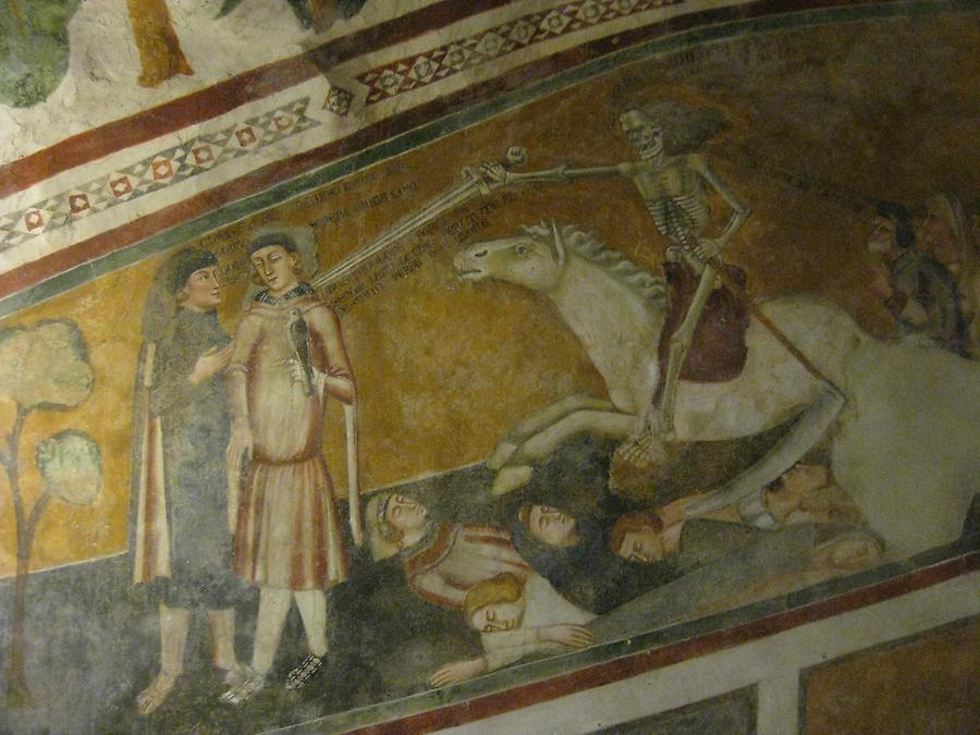 Subiaco - St. Benedict&#39;s Abbey, Fresco in the Lower Church