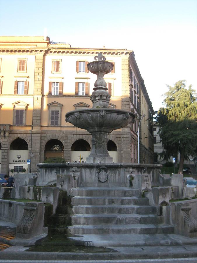Viterbo - Piazza della Rocca, Medieval Fountain
