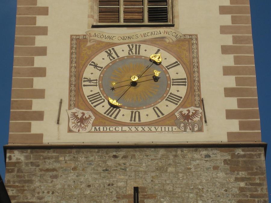 Meran - St. Nicholas' Church; Lower Church Clock