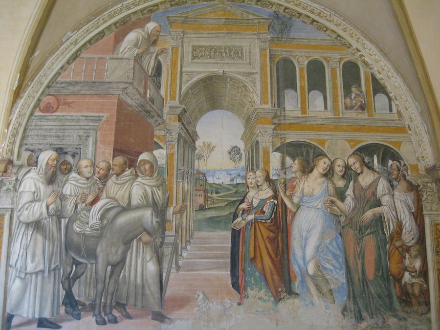 Asciano - Abbey of Monte Oliveto Maggiore; Fresco