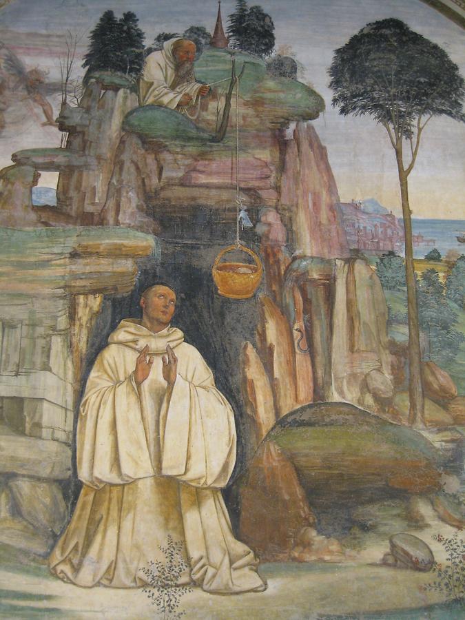 Asciano - Abbey of Monte Oliveto Maggiore; Fresco