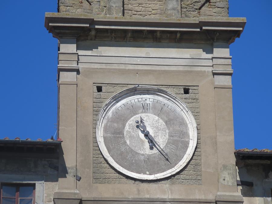 Cortona - Town Hall; Clock