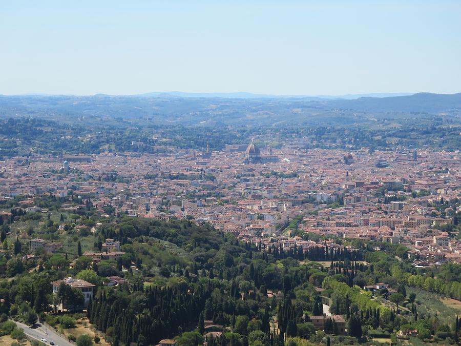 Fiesole - Park; Looking out on Florence