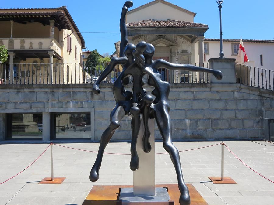 Fiesole - Piazza Mino da Fiesole; 'Amore e Universo', S. Cavallini 1972