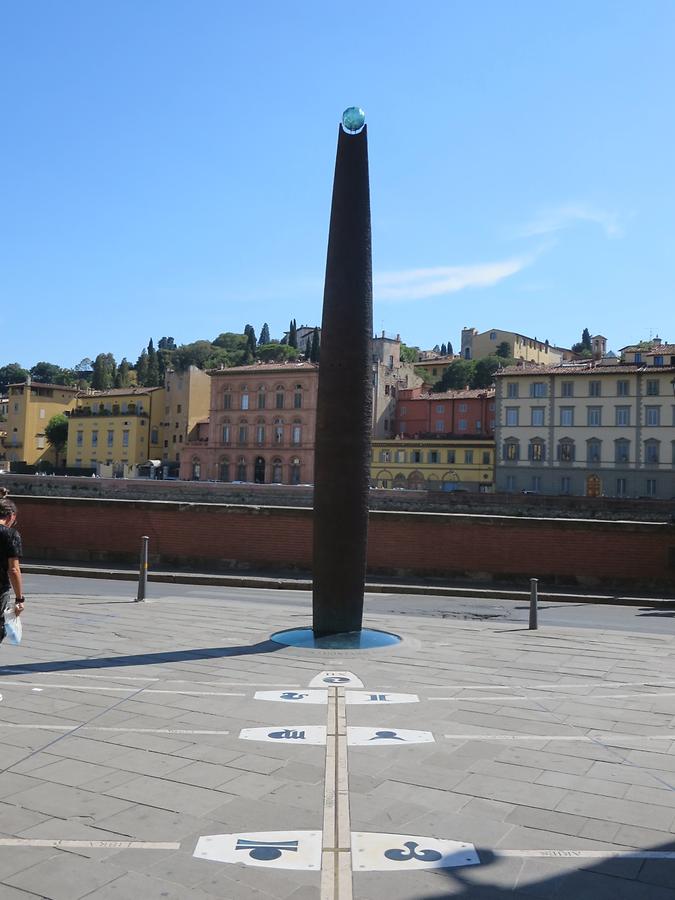 Florence - Piazzale degli Uffizi; Sundial