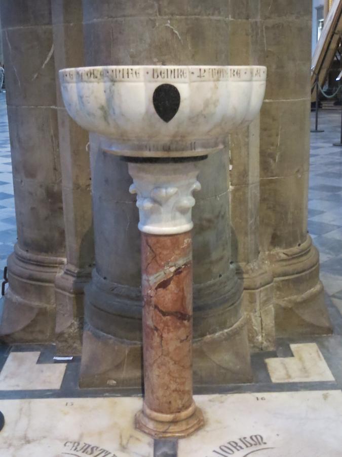 Florence - Santa Maria Novella; Baptismal Font