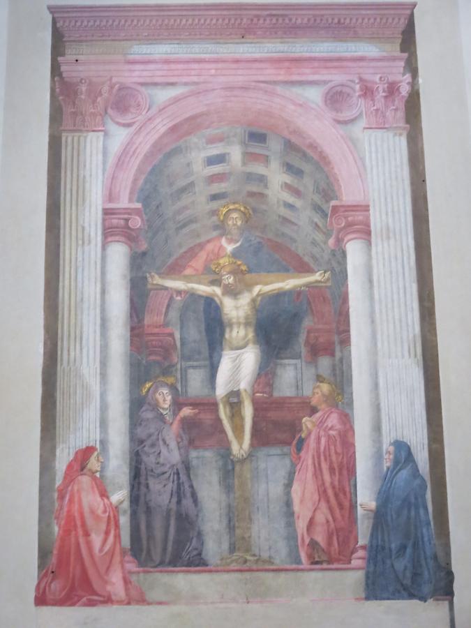 Florence - Santa Maria Novella; Fresco 'Trinità' by Masaccio