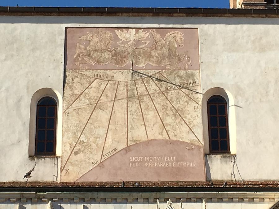 Grosseto - Piazza Dante Alighieri; Cathedral, Sundial