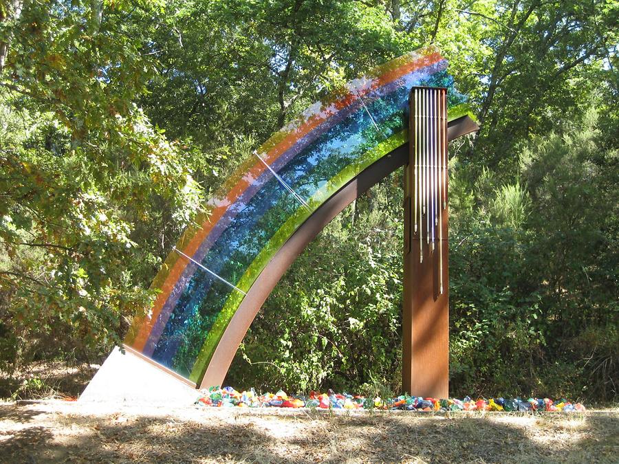 Pievasciata - Chianti Sculpture Park; 'Rainbow Crash', F. Marangoni