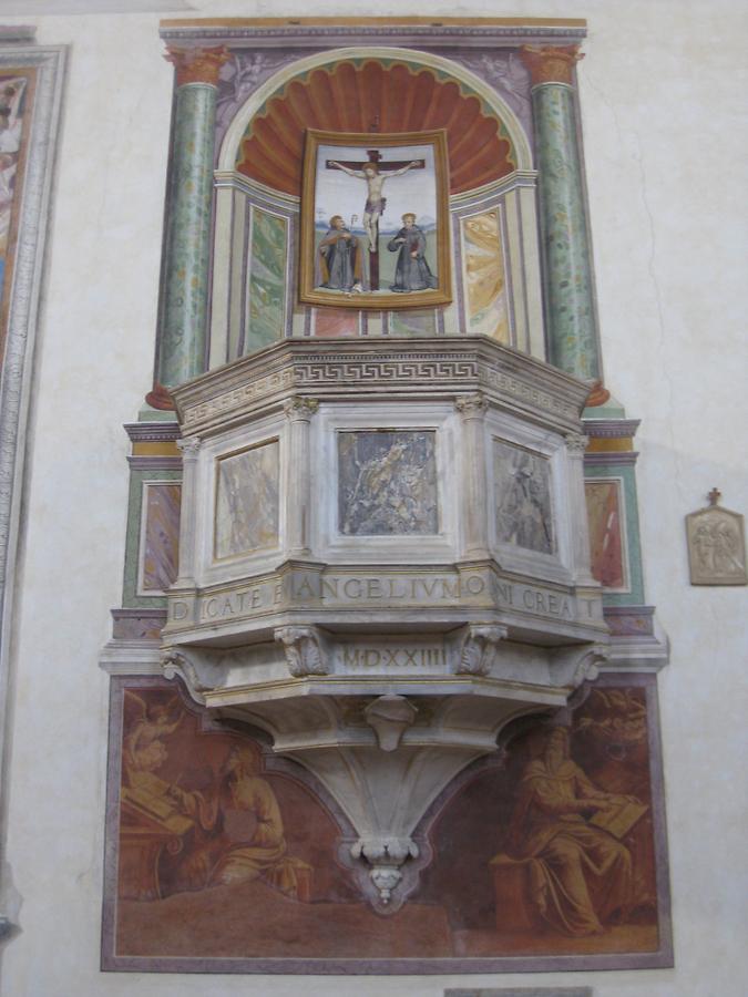 San Gimignano - Sant'Agostino Church; Pulpit