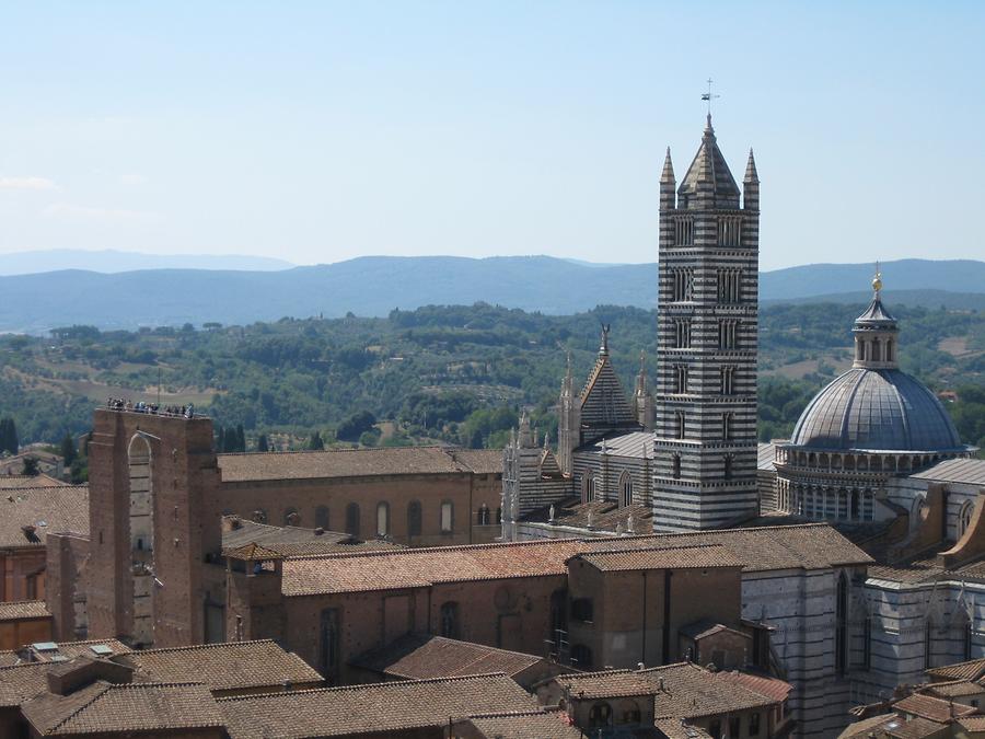 Siena - Cathedral, Bell Tower and Il Facciatone