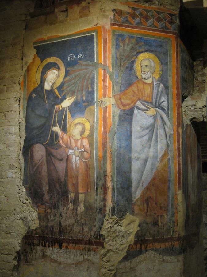 Siena - Cathedral; Crypt, Fresco