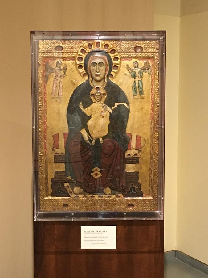 Siena - Museo dell'Opera del Duomo; 'Madonna degli Occhi Grossi', Meister von Tressa