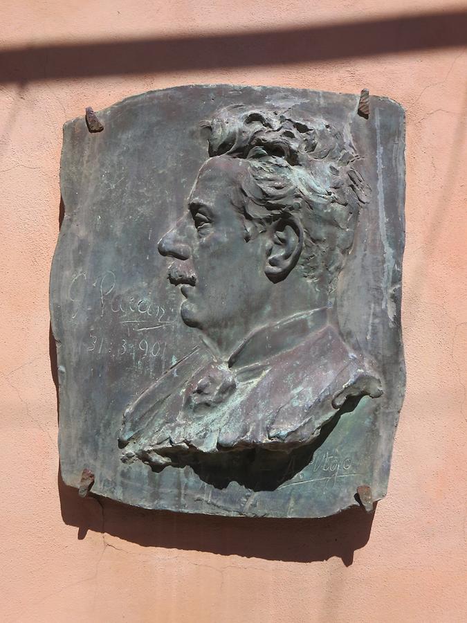 Torre del Lago - Memorial Plaque for Giacomo Puccini