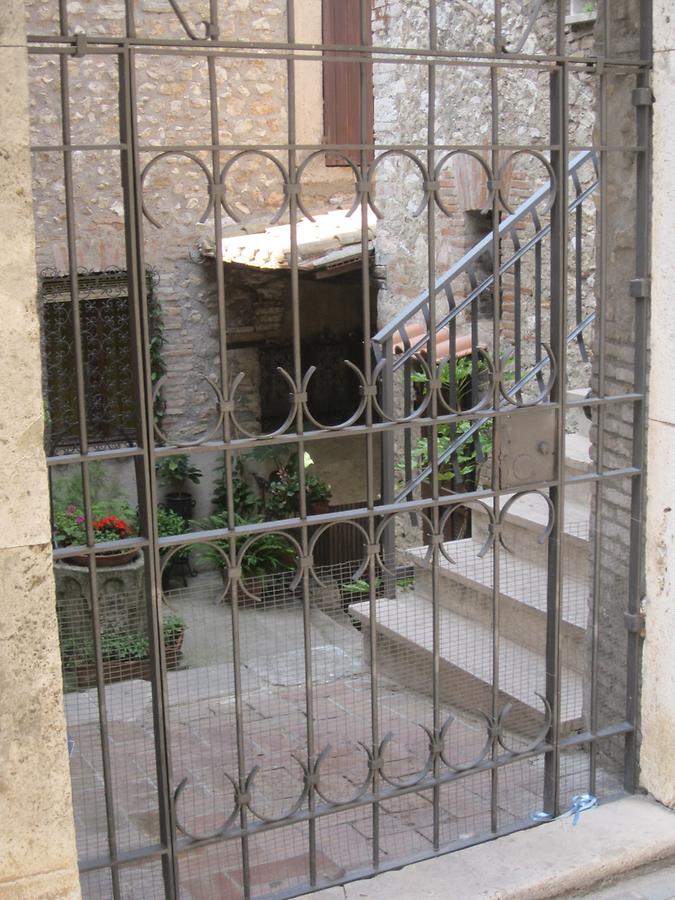 paled gate to an old house in Narni