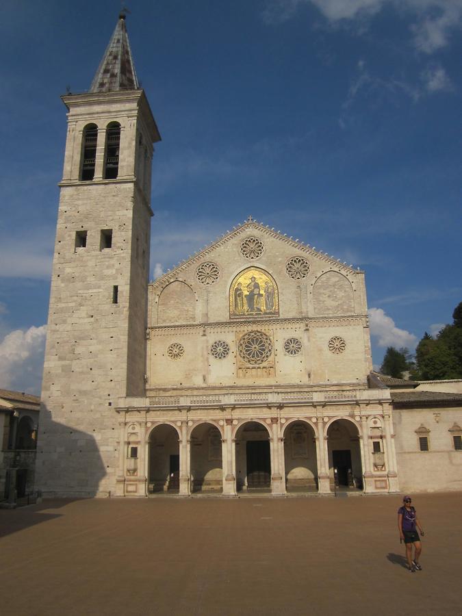 Spoleto - facade of the Duomo Santa Maria Assunta