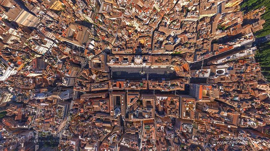 Piazza Navona from the altitude of 160 meters