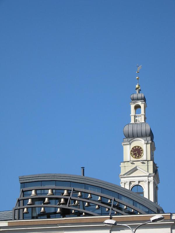 Bells in the forground