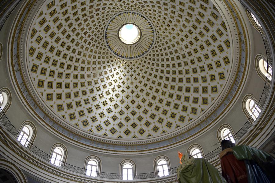 Mosta - The Parish Church of the Assumption; Dome