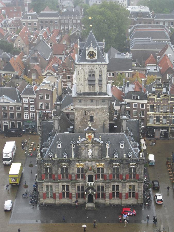 Delft - Stadthuis seen from the Nieuwe Kerk