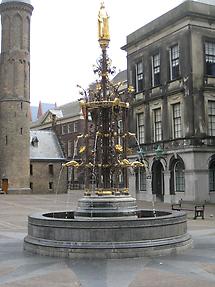 The Hague - Binnenhof, Fountain by Pierre Cuypers 1883
