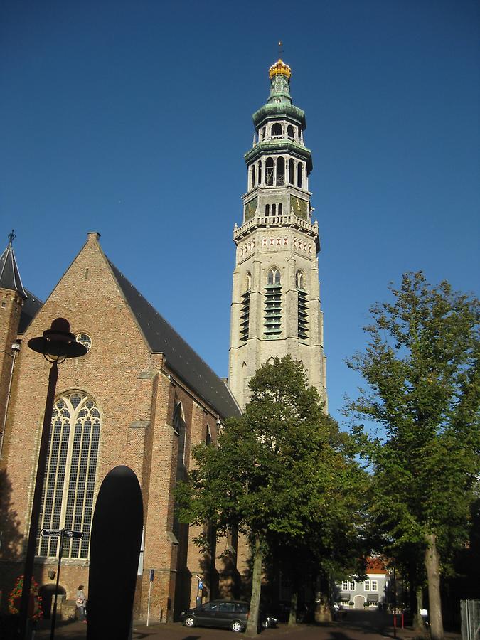 Middelburg - The Abbey of our Lady with Steeple &#39;Lange Jan&#39;