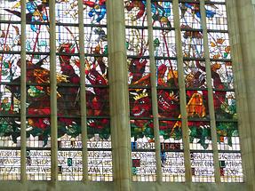 Delft - Oude Kerk; Stained-glass Window from the 20th Century (2)