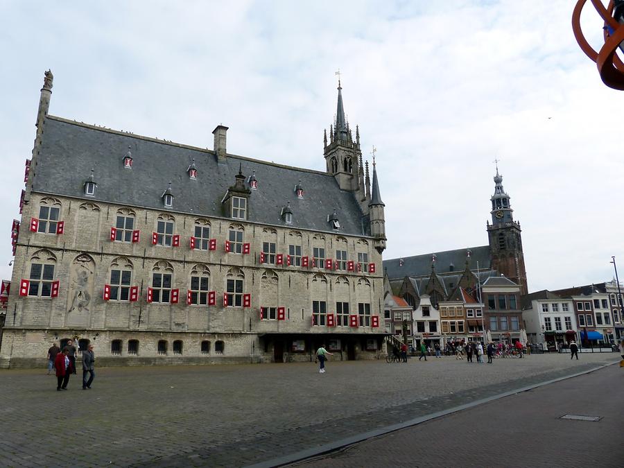 Gouda - Town Hall and Sint Janskerk