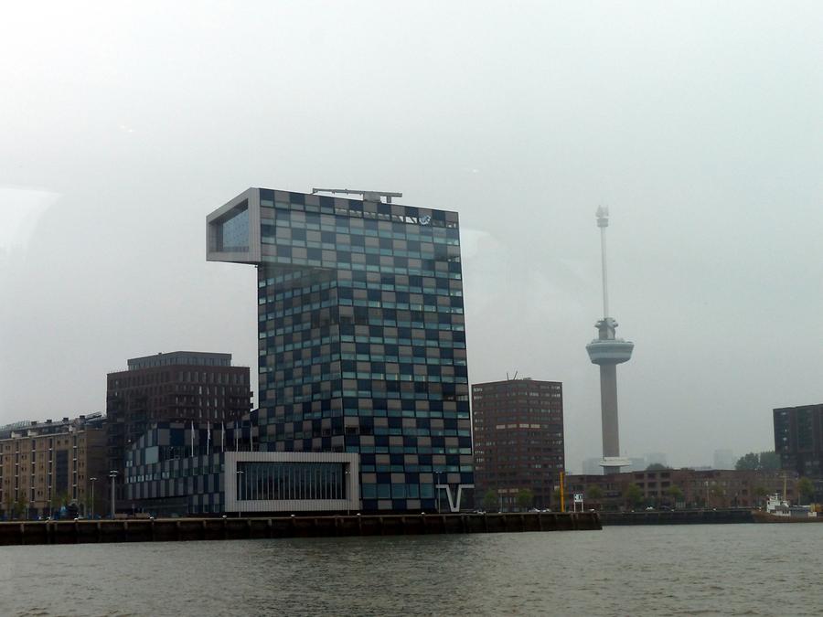 Rotterdam - Harbour Tour; Harbour Building and Euromast