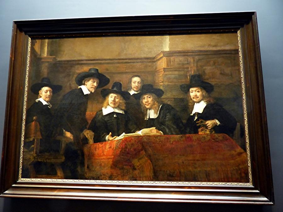 Amsterdam - Rijksmuseum; 'De Staalmeesters', Rembrandt (1662)