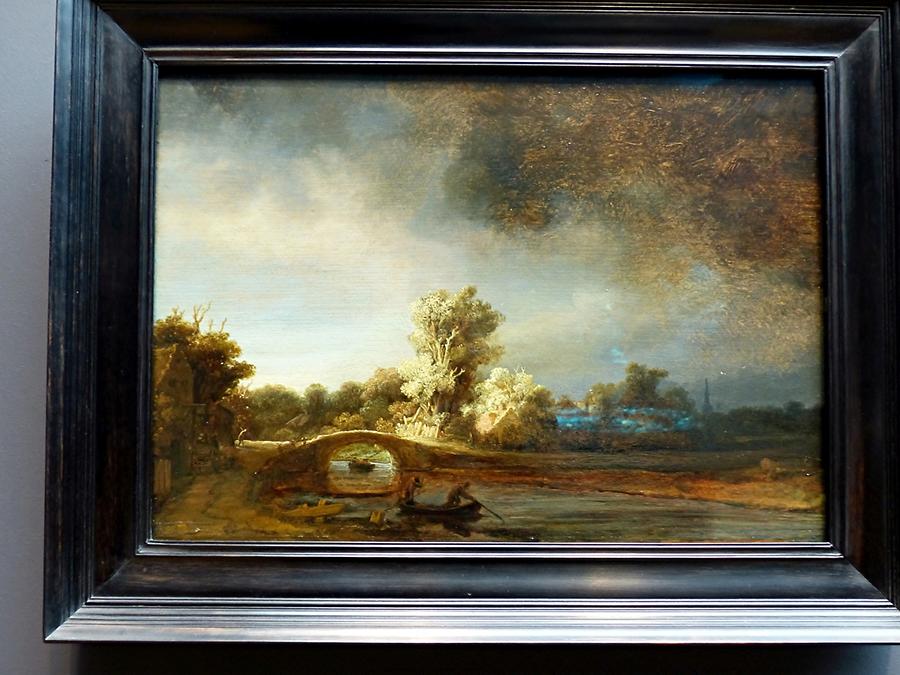 Amsterdam - Rijksmuseum; 'Landscape with a Stone Bridge' Rembrandt (1638-40)