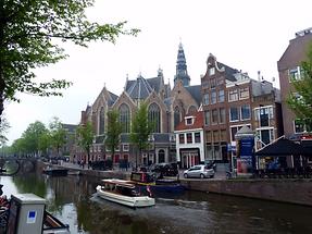 Amsterdam - Voorburgwal and Oude Kerk