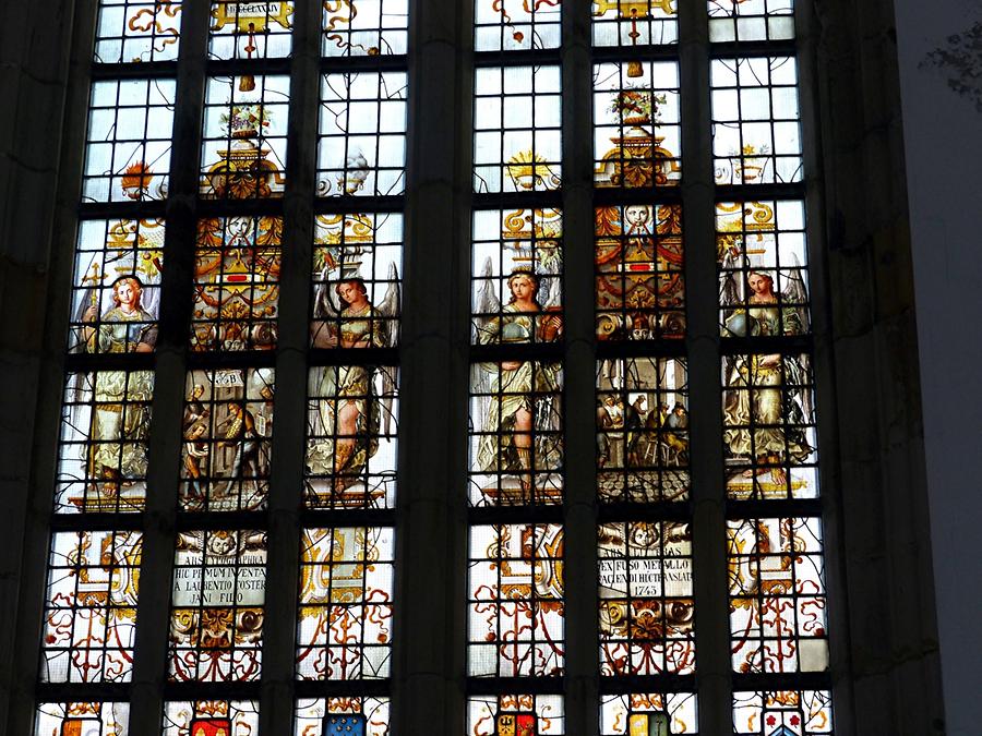 Haarlem - St.-Bavokerk; Stained-glass Window from 1884