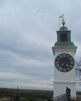 The clock tower of Petrovaradin, one of Novi Sad´s major landmarks, Petrovaradin, Novi Sad, Serbia. 2015. Photo: Clara Schultes
