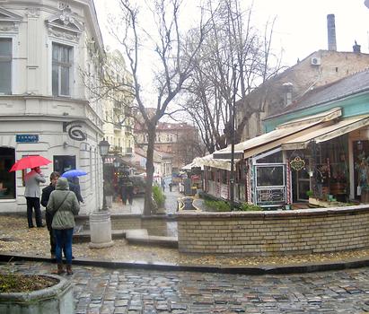 Skardarska Street in the Bohemian Quarter of Belgrade, Serbia. 2015. Photo: Clara Schultes