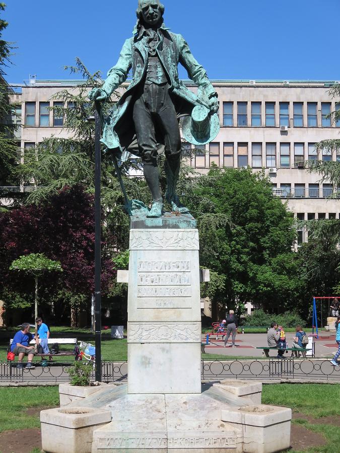 Belgrade - Akademy Park; Monument dedicated to Dositej Obradović