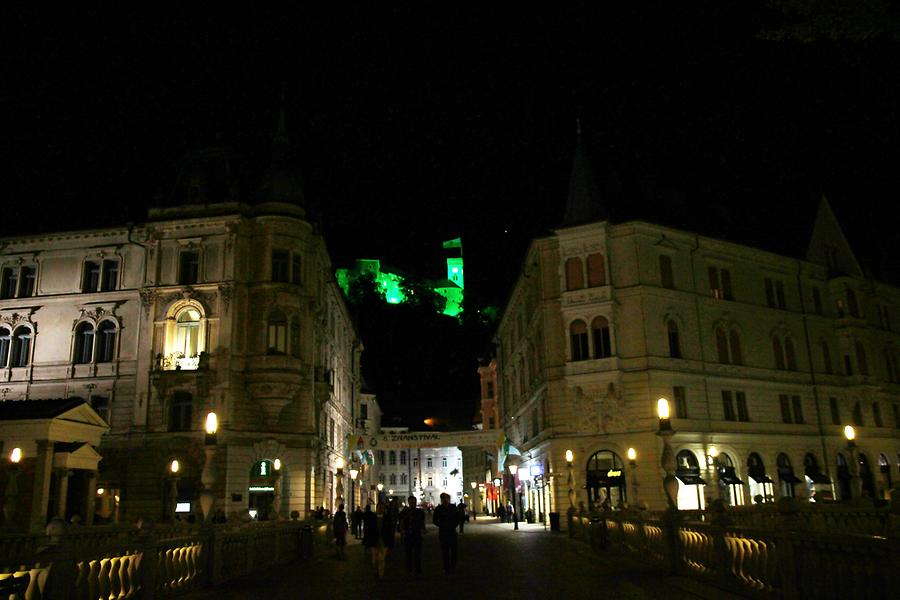 Ljubljana at Night - Prešeren Square