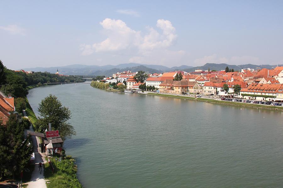 Drave seen from the Old Bridge