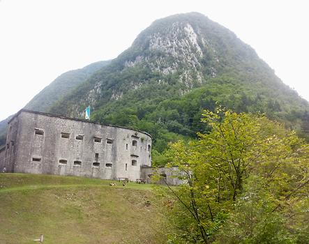 Kluže Fortress/Fort Hermann, the seat of the Austro – Hungarian garrision close behind the front line during the Battles of the Isonzo, World War I, Triglav National Park, Bovec, Slovenia. 2015. Photo: Clara Schultes