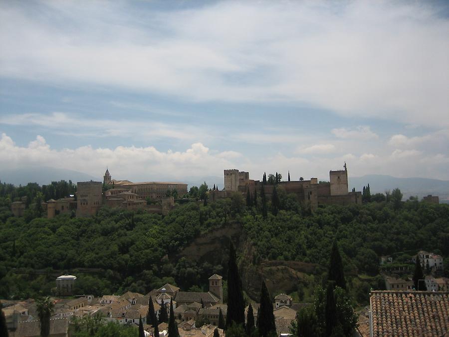 Granada - Alhambra - Blick von Albaicin