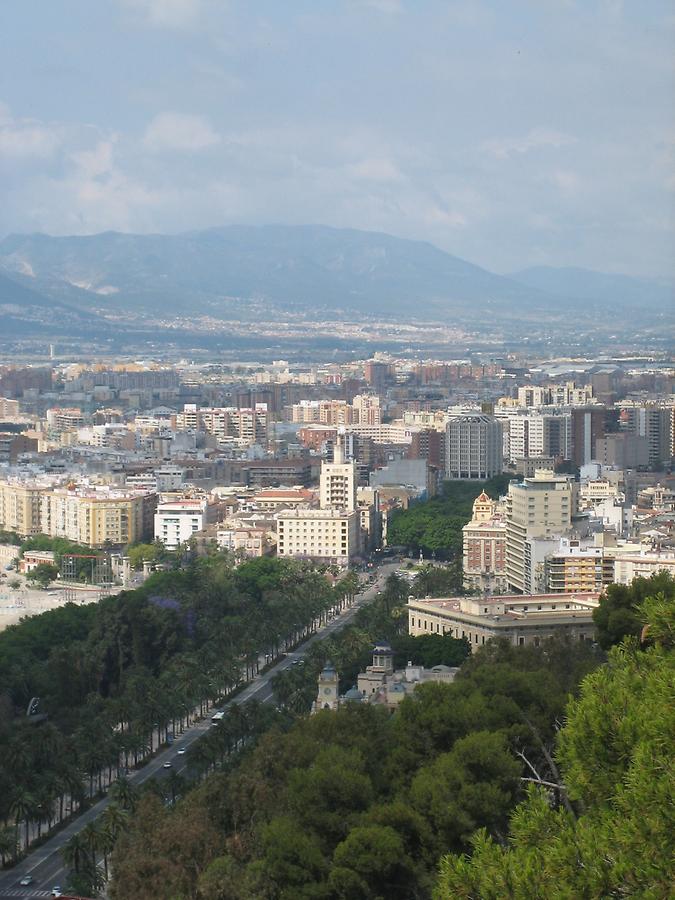 Malaga - Blick vom Castillo de Gibralfaro