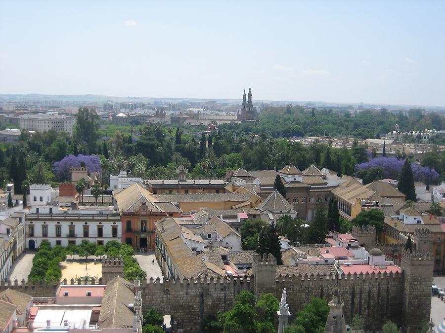 Sevilla - Alcazar - Blick von der Giralda