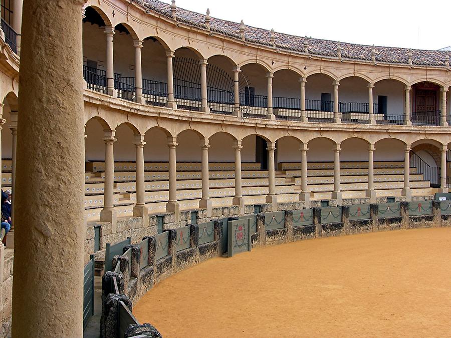 Ronda - Other view of this oldest bullfight arena Spains