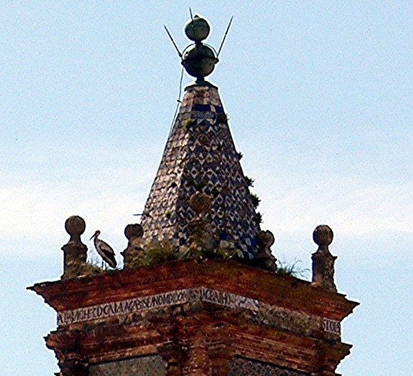 Carmona Steeple Roof with Stork