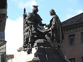 Granada - Monument Isabel I. Queen of Castille and León ("Isabel the Catholic" 1452-1504)