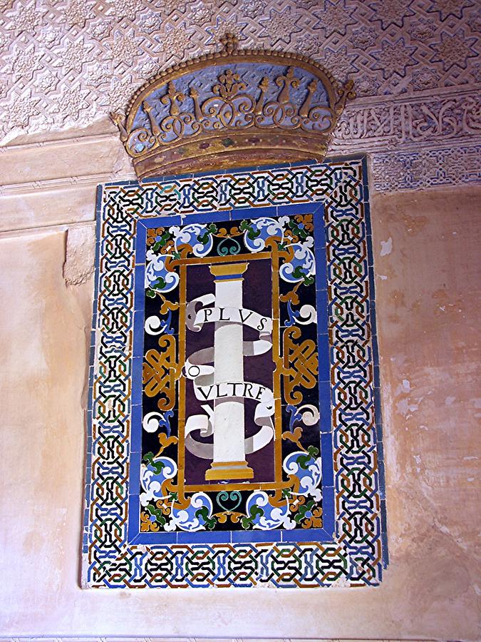 Granada – Alhambra: Nasrid Palace Motto of Charles V.