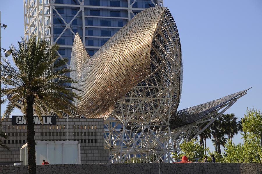 Golden Fish Sculpture by Frank Gehry