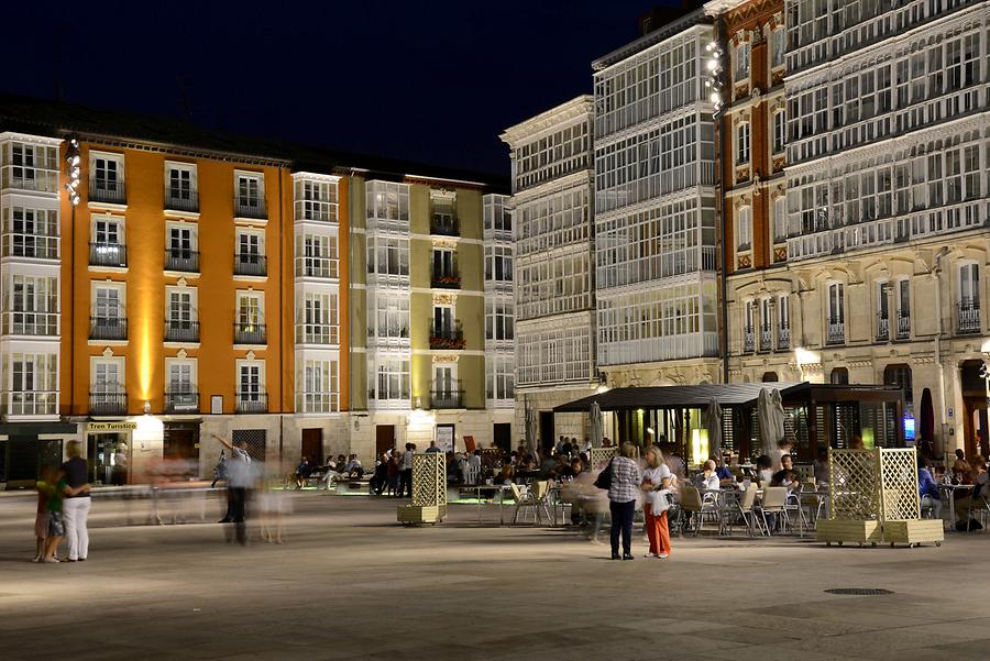Burgos - Plaza Mayor at Night