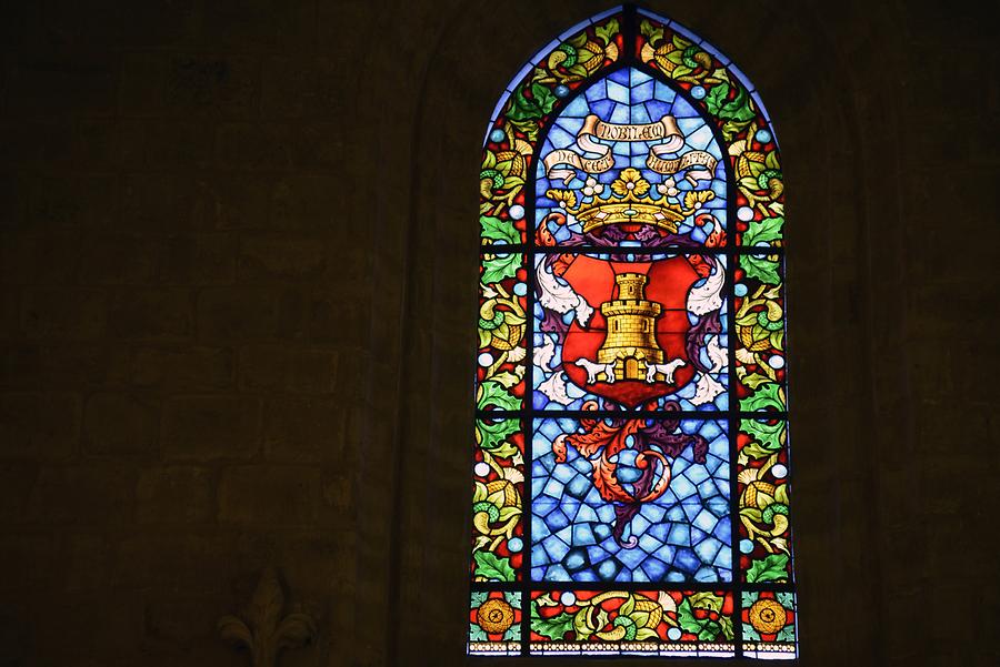 Burgos - San Esteban Church, Stained-Glass Window